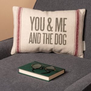 The Trakxx Foundation - "You & Me and the Dog" pillow